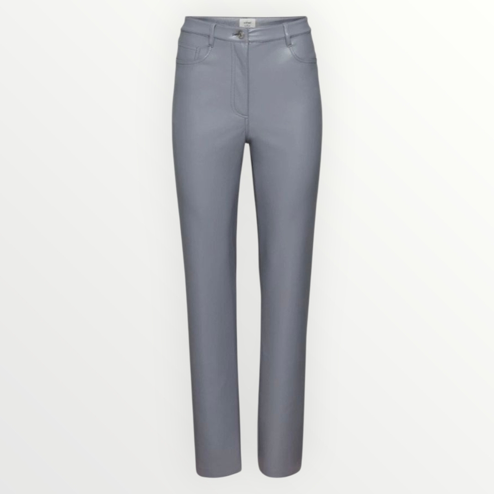 Wilfred Melina Pant Ardoise Lilac Vegan Leather Size 6 NWOT Aritzia